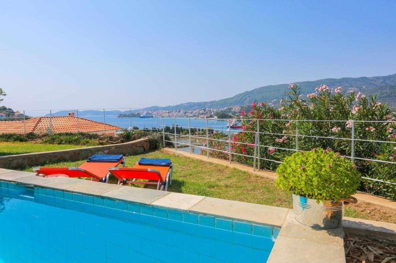 Skiathos Seaview Villa With Pool Punta Exterior foto