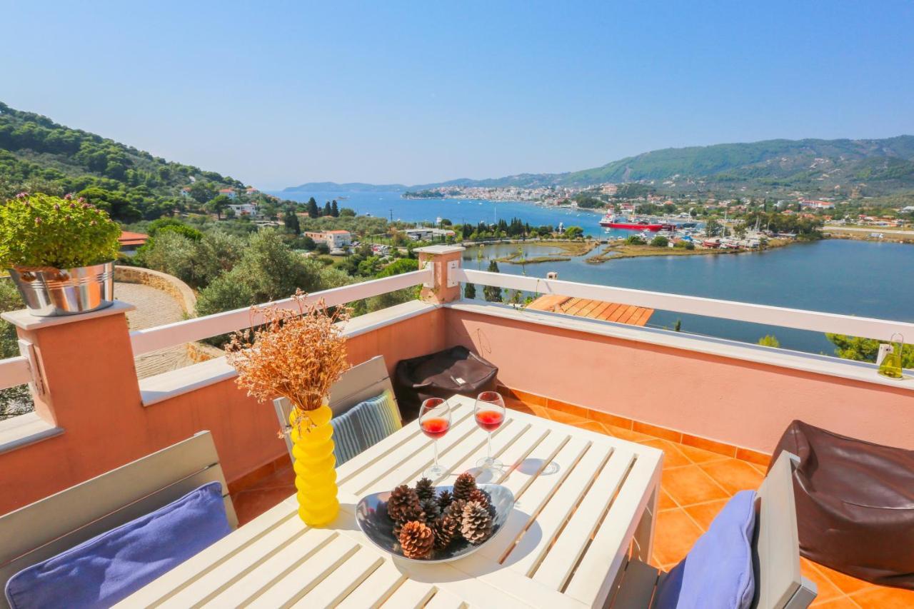 Skiathos Seaview Villa With Pool Punta Exterior foto